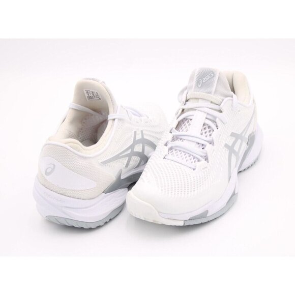 Asics Women's Court FF 3 Gel Tennis Pickleball Sneakers White/Pure Silver Sz 10 - Picture 3 of 8